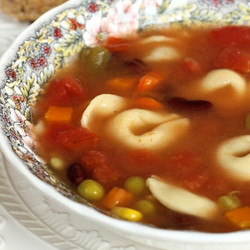 Crockpot Tortellini Soup, Vegetarian