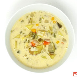 Roasted Poblano And Corn Chowder
