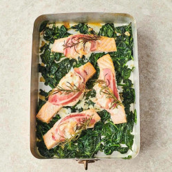 Jamie Creamy Prawn-stuffed Salmon