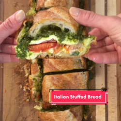 *Not Vegan* Italian Stuffed Bread