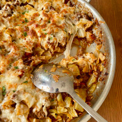 Cheesy Beef Cabbage Skillet (one-pan)