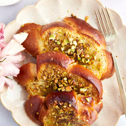 Baklava Baked Challah French Toast Recipe