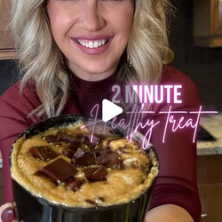 Salted Peanut Butter Chocolate Mug Cake