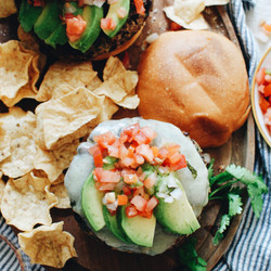Loaded Black Bean Burgers