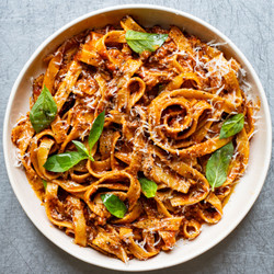 Spicy Mushroom Ragù With Tagliatelle