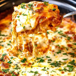 Simple Crockpot Lasagna