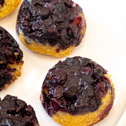 Mini Blueberry Upside Down Cakes