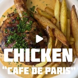 Spatchcock Chicken With Café De Paris Sauce And Chips