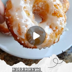 Cottage Cheese Protein Donuts With Vanilla Glaze
