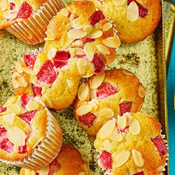 Strawberry, Almond &amp; Yogurt Muffins