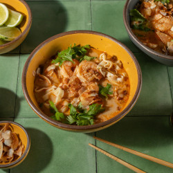 30-minute Coconut Shrimp Noodle Soup