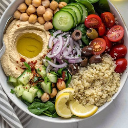 Mediterranean Hummus Bowl