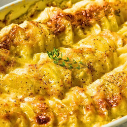 Mary Berry's Scalloped Potatoes With Roast Chicken