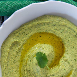 Spicy Cilantro Jalapeno Hummus