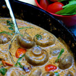 Tuscan Butter Mushrooms