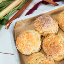 Rhubarb And Stem Ginger Scones