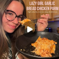 Lazy Girl Garlic Bread Chicken Parm Casserole