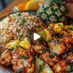 Sticky Pineapple Ginger Chicken