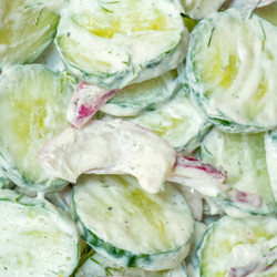 Sour Cream Cucumber Salad