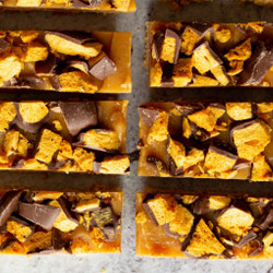 Caramel Honeycomb Bars