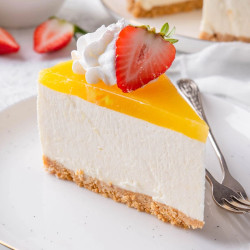 No Bake Mango Cheesecake