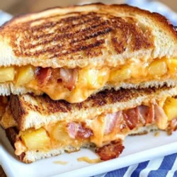 Hawaiian Pizza Grilled Cheese Sandwich
