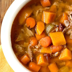 Slow Cooker Sweet Potato Pork Stew