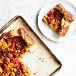 Cherry Tomato Galette With Garlic And Herbs