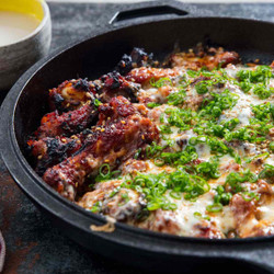 Korean-style Fire Chicken (buldak) With Cheese Recipe
