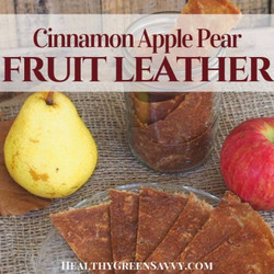 3-ingredient Apple Pear Fruit Leather Recipe