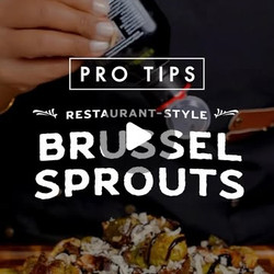 Roasted Garlic Parmesan Brussel Sprouts With Balsamic Glaze