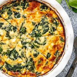 Crustless Spinach Quiche