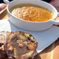 Portuguese Cream With Chocolate Salami dessert neven