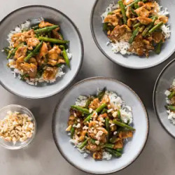 Stir-fried Pork With Green Beans And Cashews