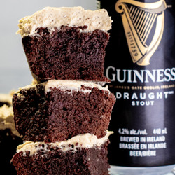 Dark Chocolate Guinness Brownies With Buttercream