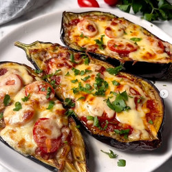 Eggplant Pizza Steaks