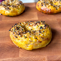 Easy Rice Paper Breakfast Bagels (bacon, Egg &amp; Cheese!)