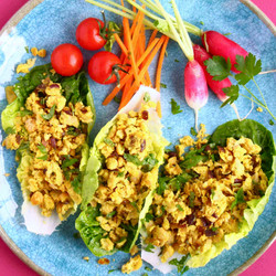 Lazy Falafel Lettuce Wraps (vegan + Gf)