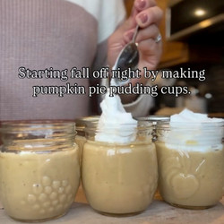 Homemade Pumpkin Pie Pudding Cups