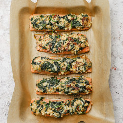 Quick-baked Salmon Florentine (salmon Filets)