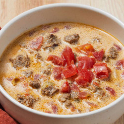 Creamy Keto Taco Soup With Ground Beef