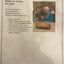 Chicken and Stuffing with Apples