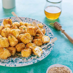 Air-fried Feta Cubes With Honey And Rosemary