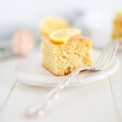 Vegan Lemon Sourdough Cake