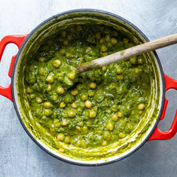 Batch Recipe: Spiced Green Coconut Chickpeas