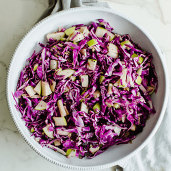 Red Cabbage Apple Slaw