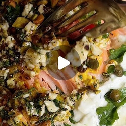 Slow Roasted Feta-dill-pistachio Crusted Salmon With Creamy Tzatziki