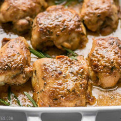 Maple Dijon Chicken Thighs