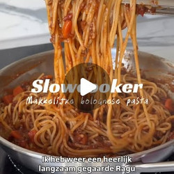 Slowcooker Bolognese Saus