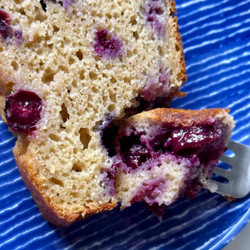 Quick Applesauce Blueberry Bread